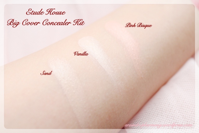 EH Big Cover Concealer Swatches